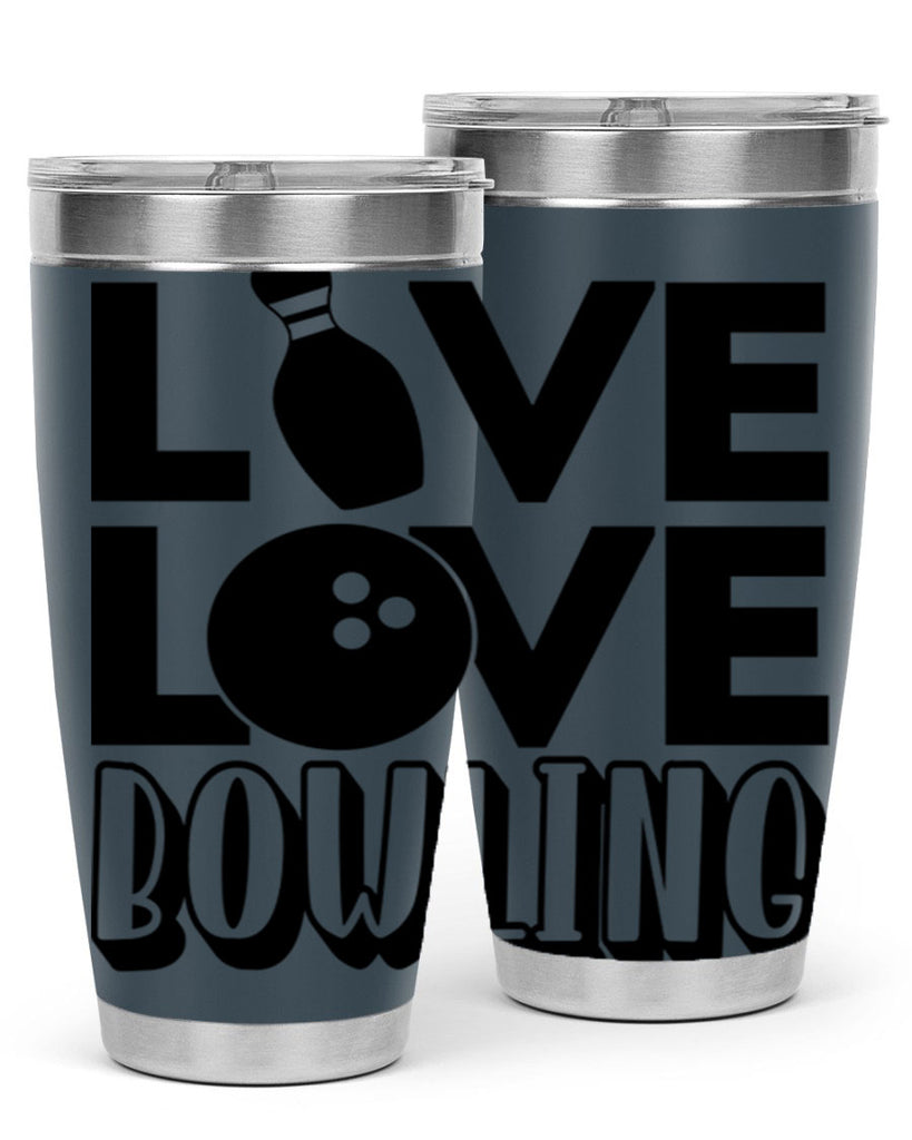 Live Love Bowling 833#- bowlig- Tumbler