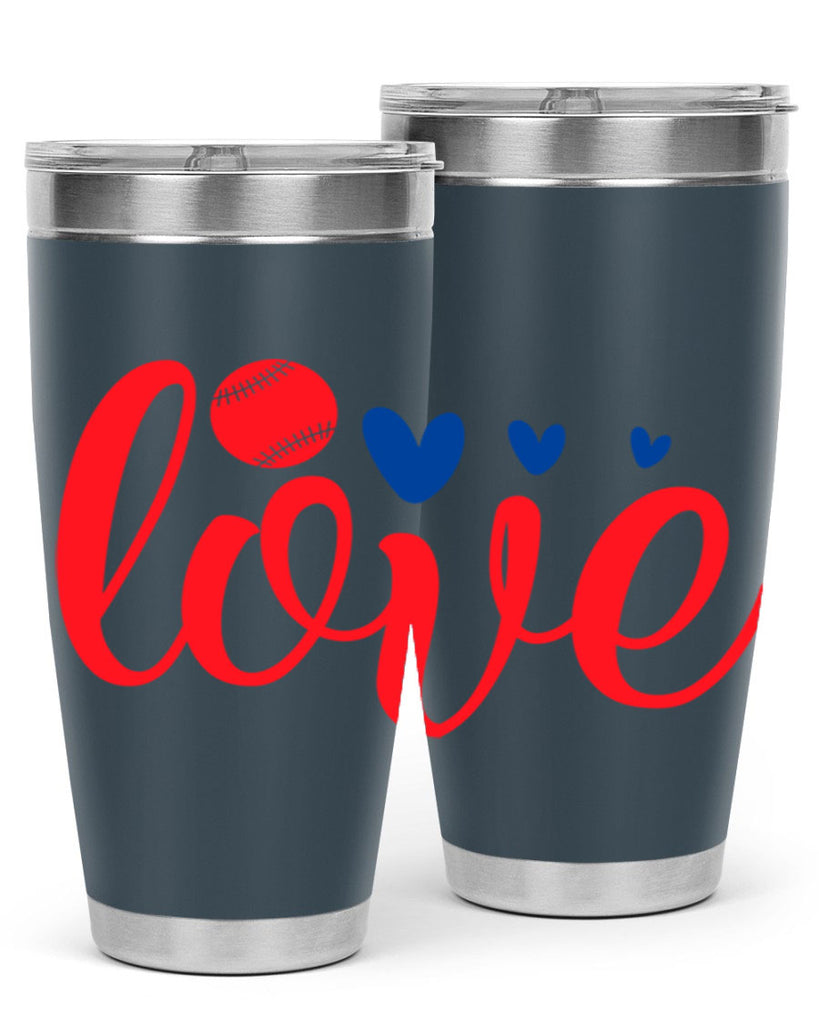 Love 2052#- baseball- Tumbler