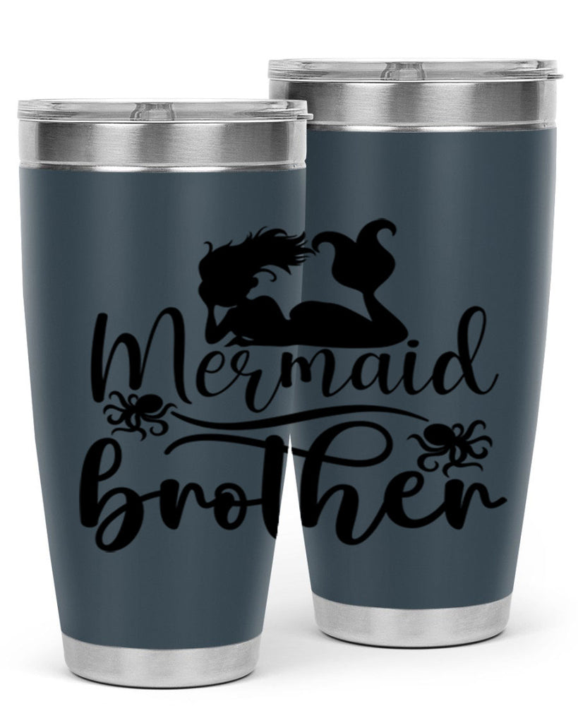 Mermaid Brother 355#- mermaid- Tumbler