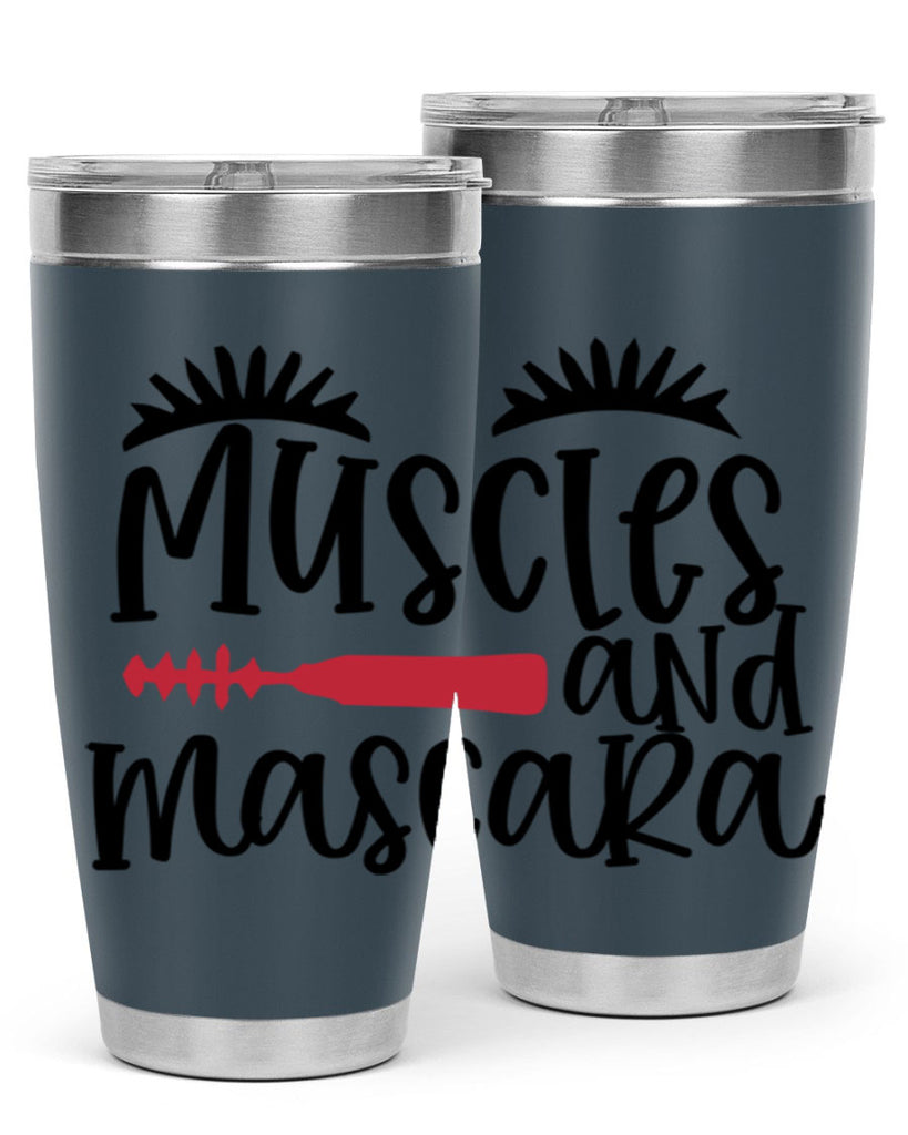 Muscles and mascara design Style 221#- make up- Tumbler