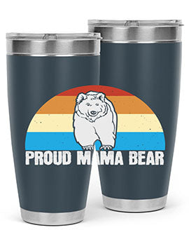 Proud mama bear 26#- Bears- Tumbler