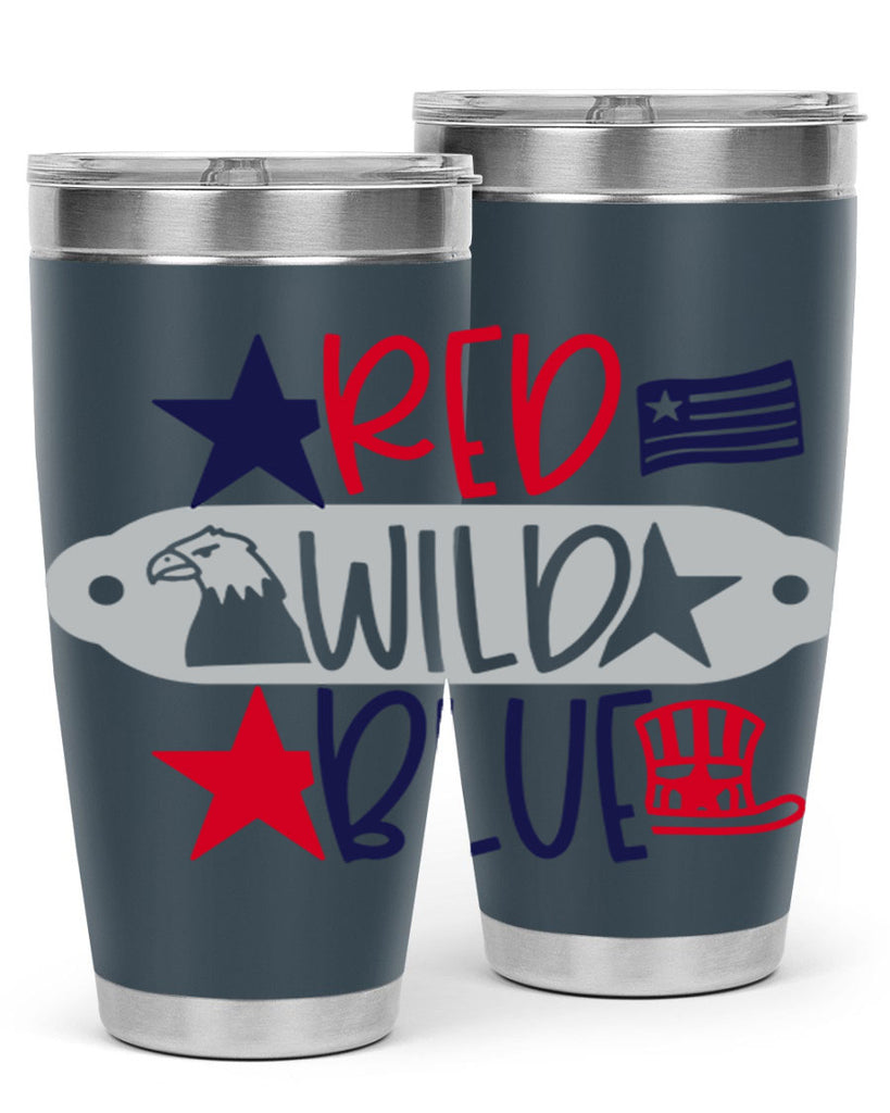 Red Wild Blue Style 171#- Fourt Of July- Tumbler