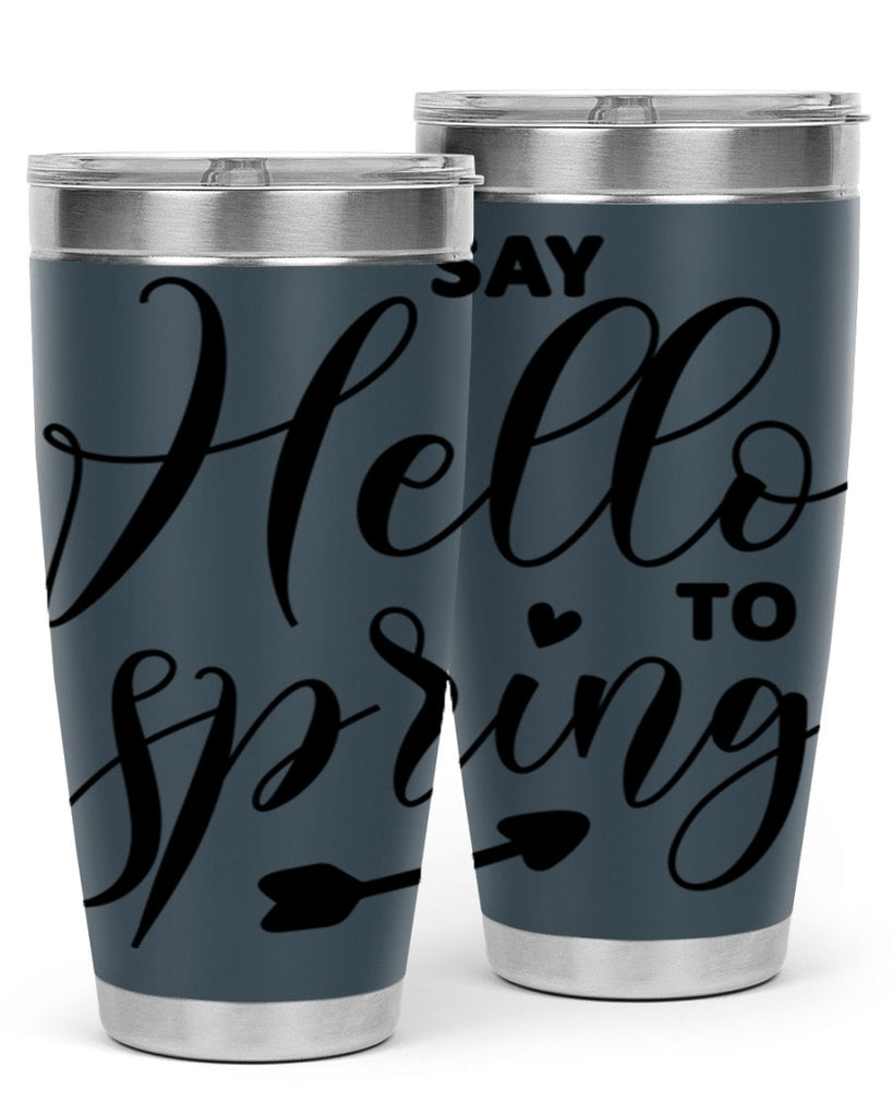 Say Hello to Spring402#- spring- Tumbler