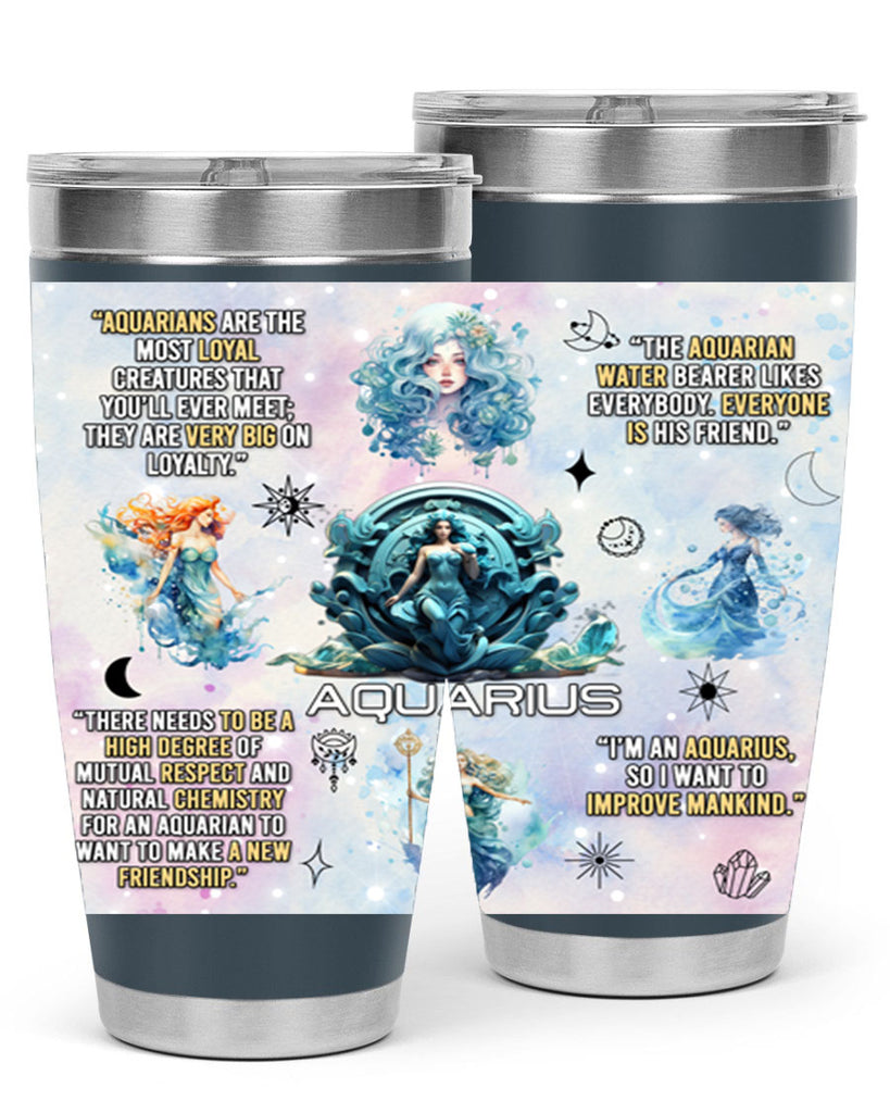 StraightAquarius 468#- zodiac- Tumbler