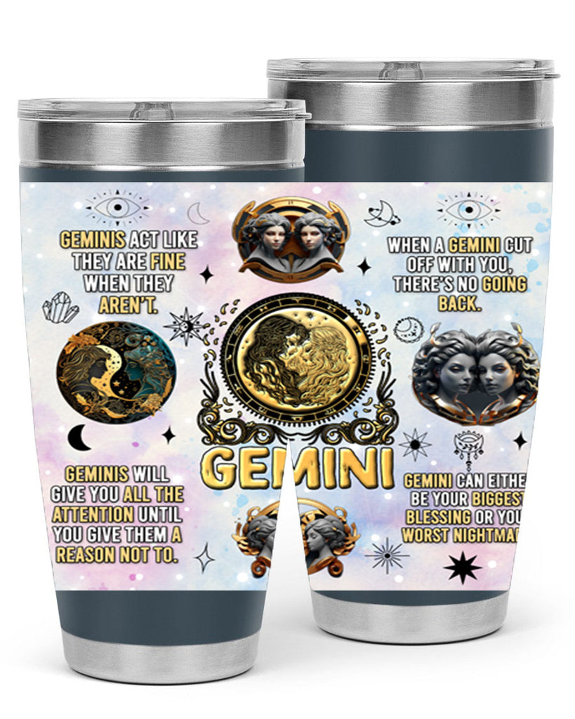 StraightGemini 472#- zodiac- Tumbler