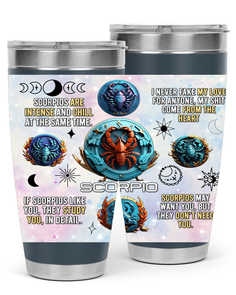 Straightscorpio 477#- zodiac- Tumbler