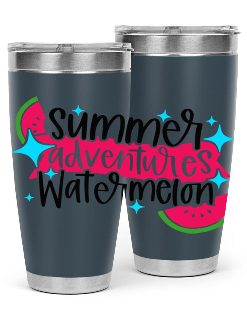 Summer Adventures Watermelon Style 23#- summer- Tumbler