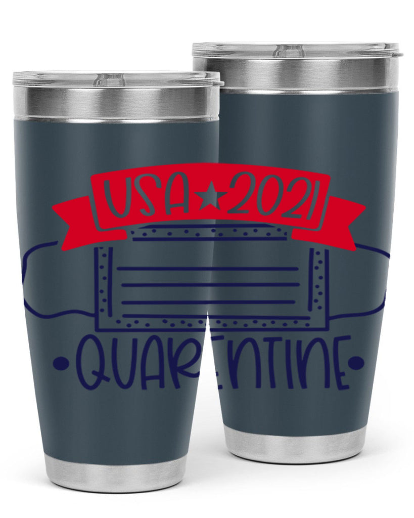 USA Quarentine Style 183#- Fourt Of July- Tumbler