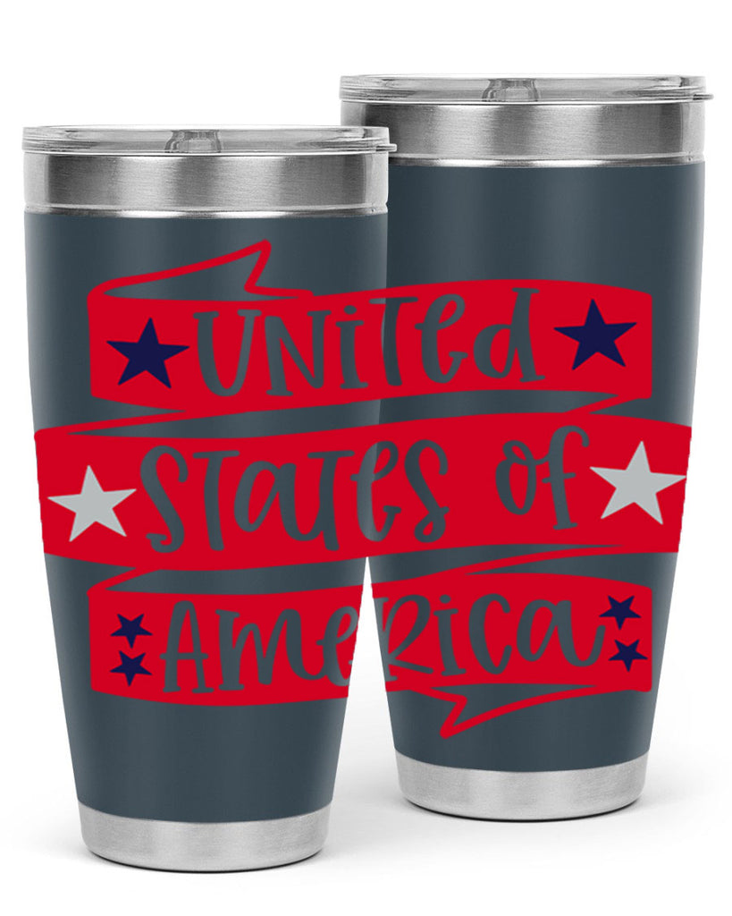United States Of America Style 177#- Fourt Of July- Tumbler