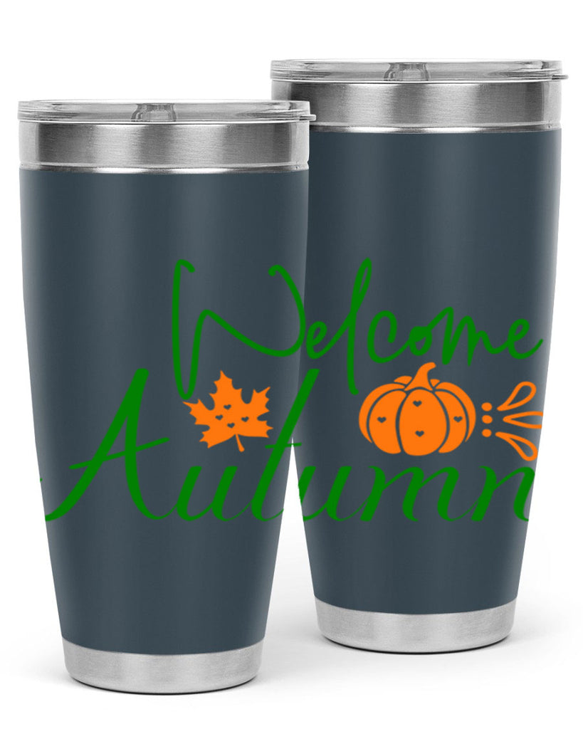 Welcome Autumn 627#- fall- Tumbler