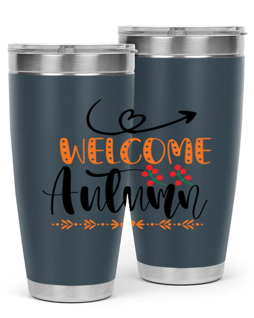 Welcome Autumn 628#- fall- Tumbler