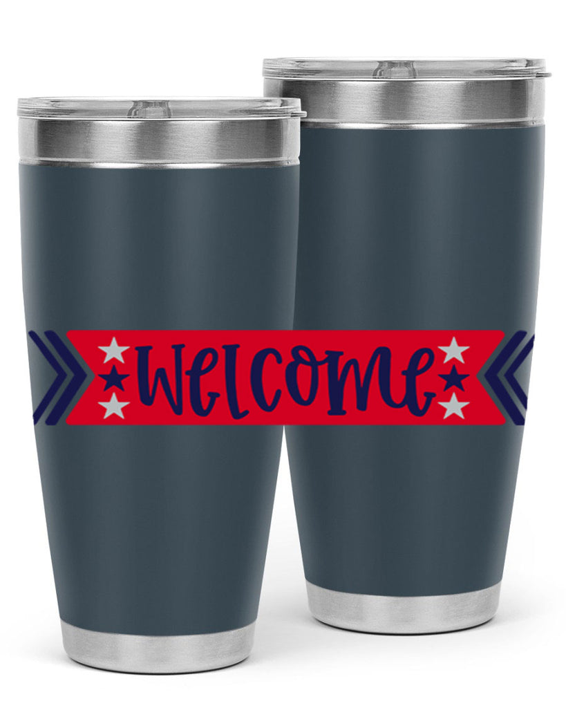 Welcome Style 187#- Fourt Of July- Tumbler