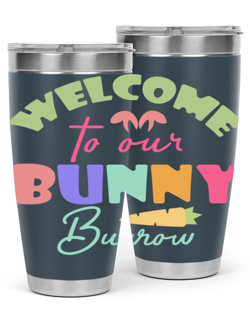 Welcome to our bunny burrow588#- spring- Tumbler