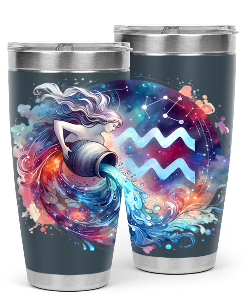aquarius 90#- zodiac- Tumbler