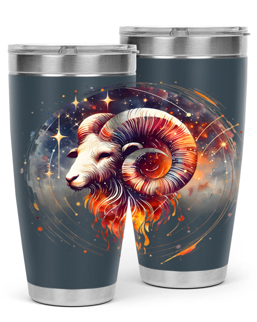 aries 125#- zodiac- Tumbler