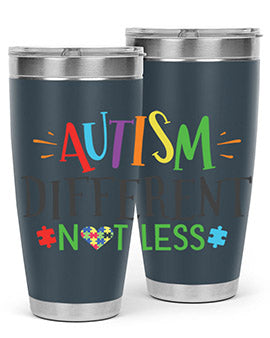 autism different not less Style 5#- autism- Tumbler