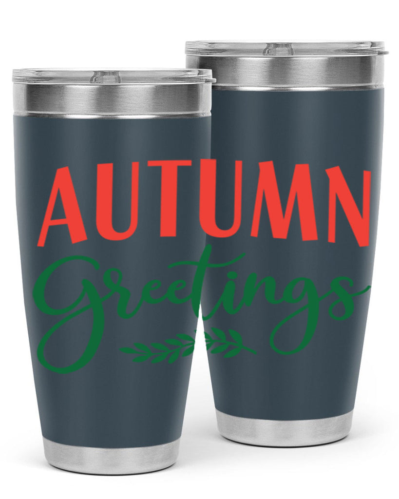 autumn greetings 14#- fall- Tumbler
