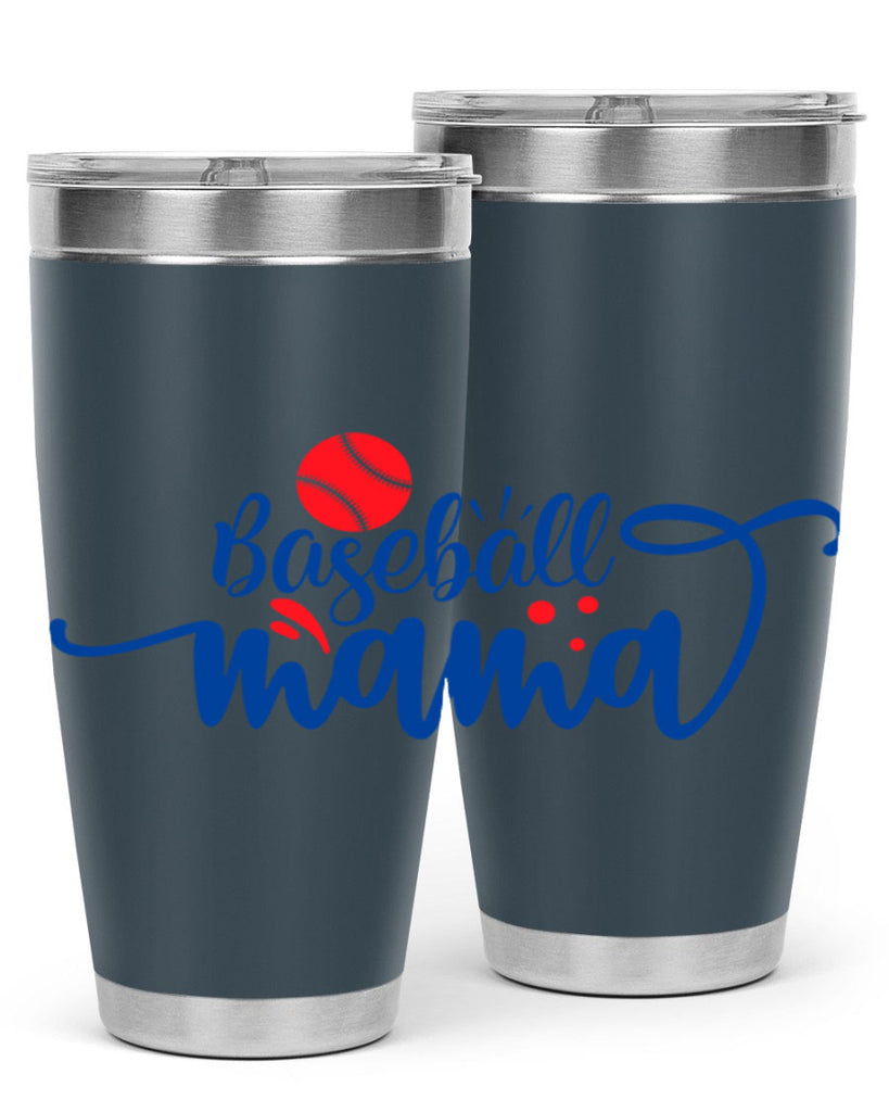 baseball mama 2208#- baseball- Tumbler