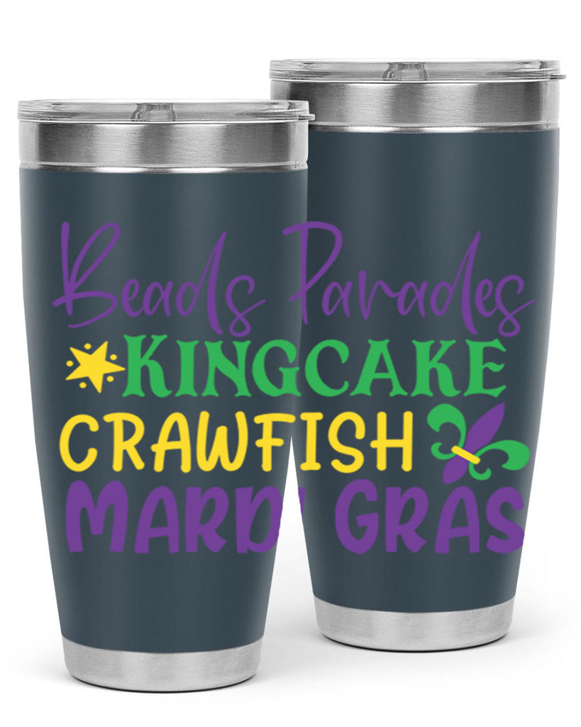 beads parades kingcake crawfish mardi gras 85#- mardi gras- Tumbler