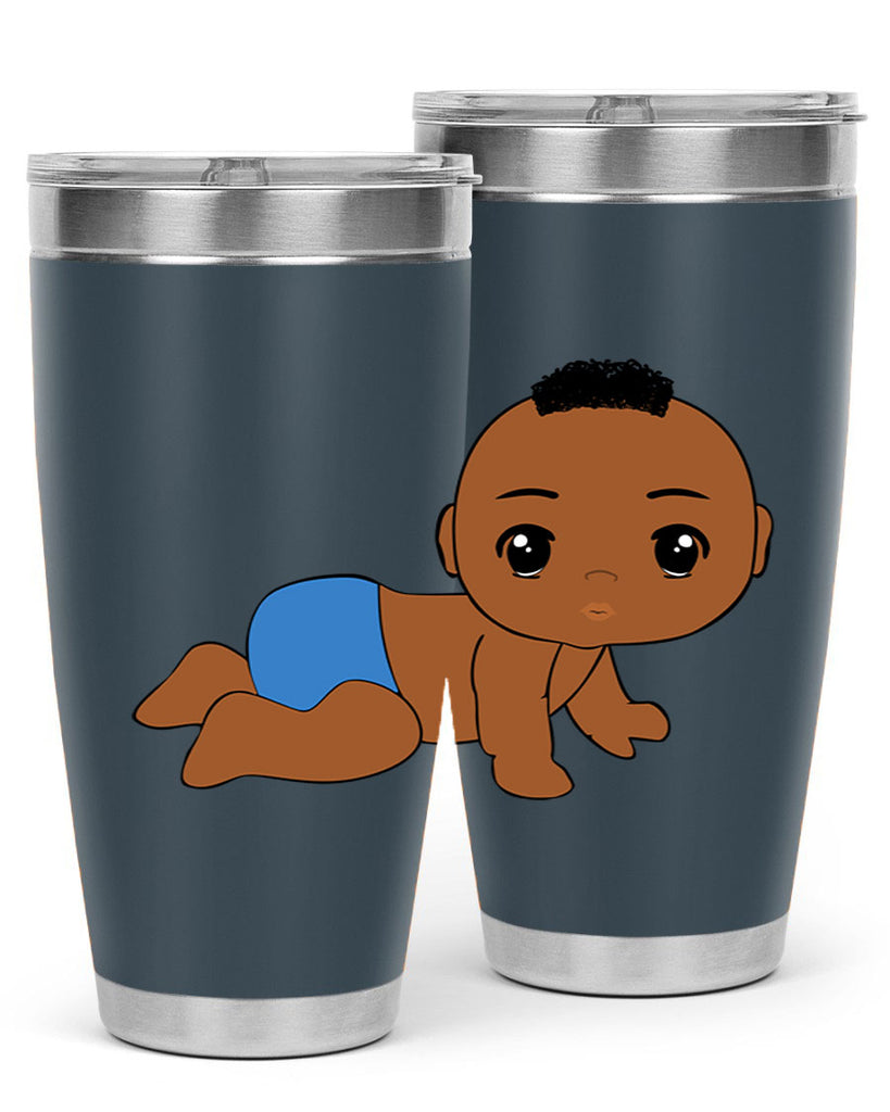black baby boy 9#- black men - boys- tumbler