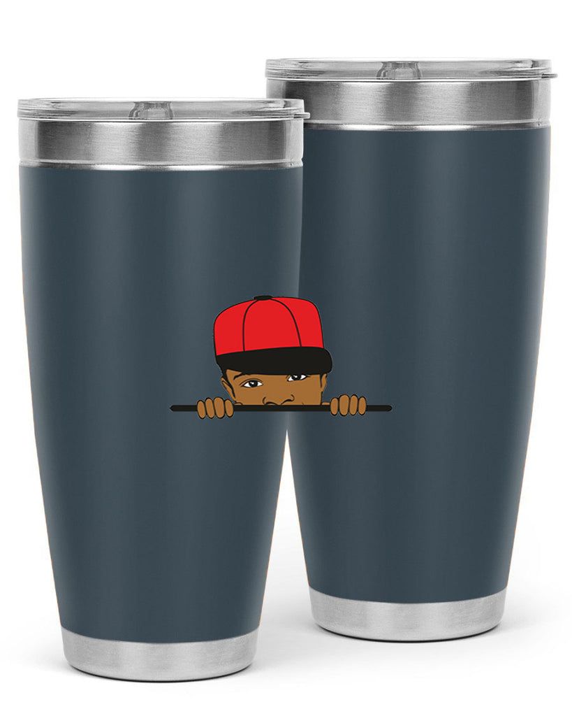 black boy 3#- black men - boys- tumbler