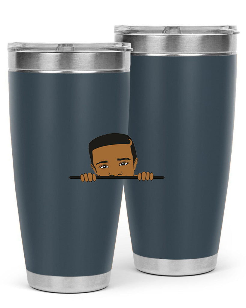 black boy 5#- black men - boys- tumbler