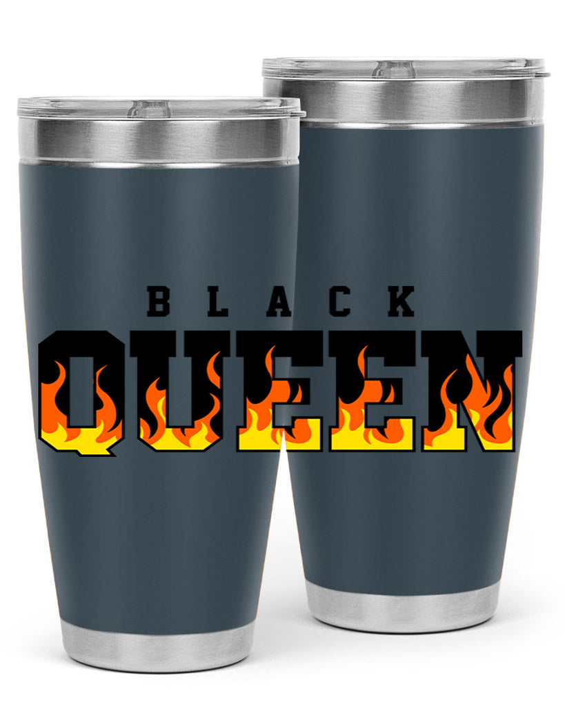 black queen flames 220#- black words phrases- Cotton Tank