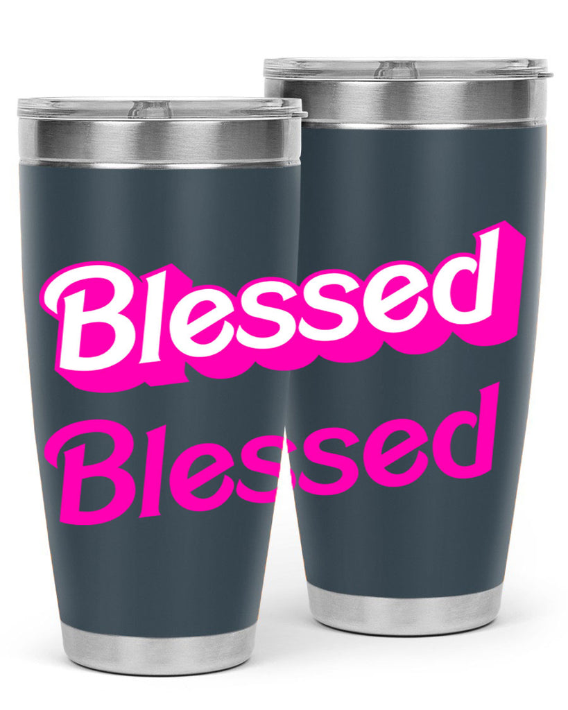 blessed barbie 193#- black words phrases- Cotton Tank