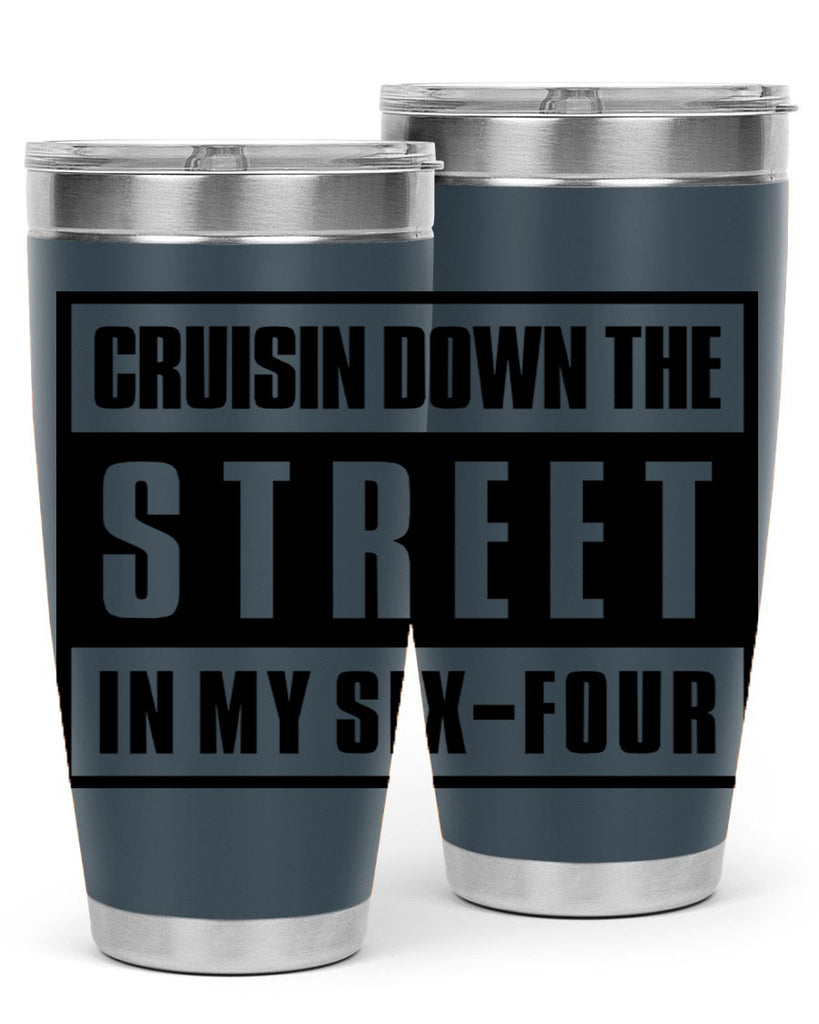 cruisin down the street 181#- black words phrases- Cotton Tank
