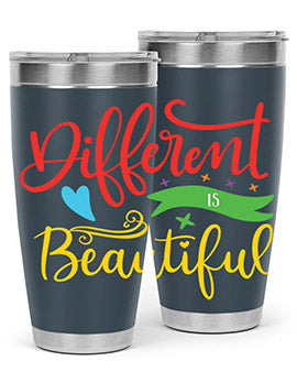 different is beautiful Style 11#- autism- Tumbler