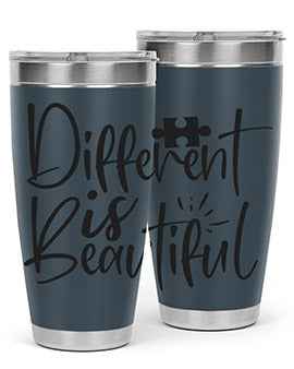 different is beautiful Style 12#- autism- Tumbler