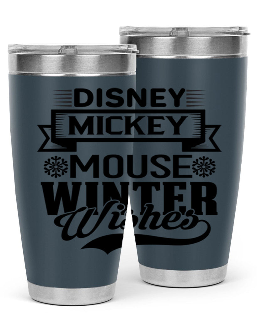 disney mickey mouse winter wishes 93#- winter- Tumbler