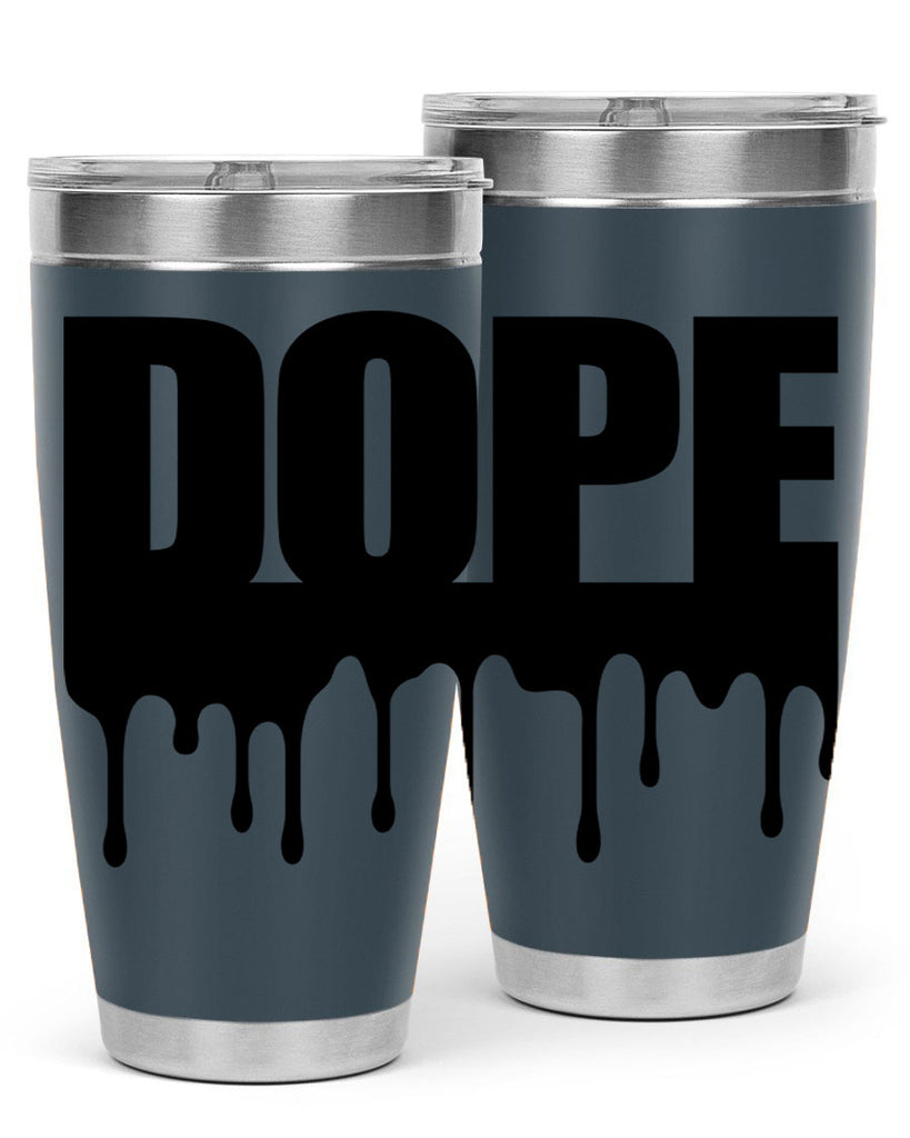 dope drip 166#- black words phrases- Cotton Tank