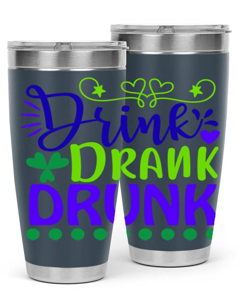 drink drank drunk 22#- mardi gras- Tumbler