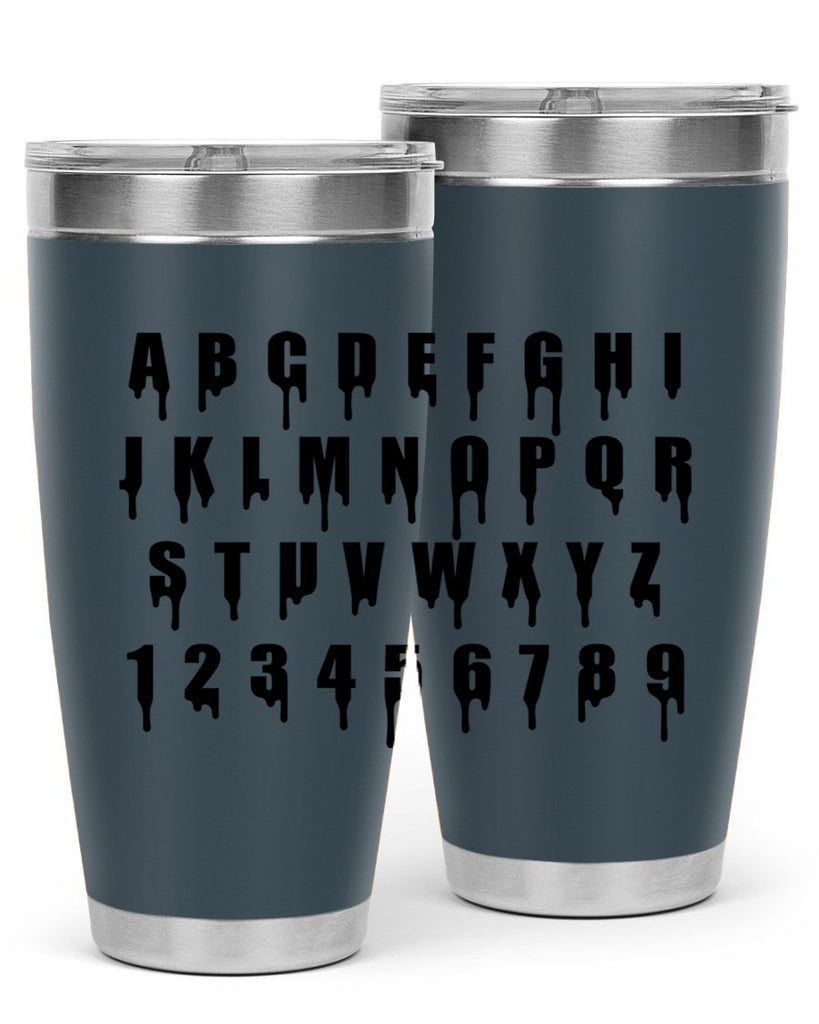 drip font 164#- black words phrases- Cotton Tank