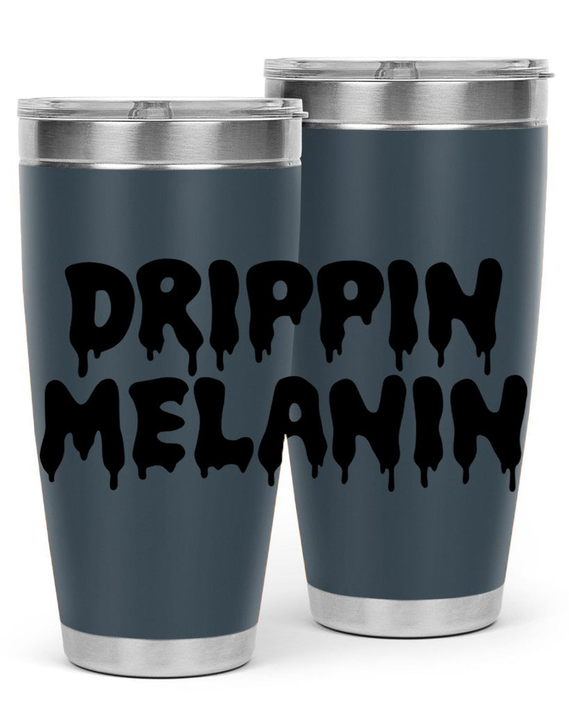 drippinmelanin  160#- black words phrases- Cotton Tank