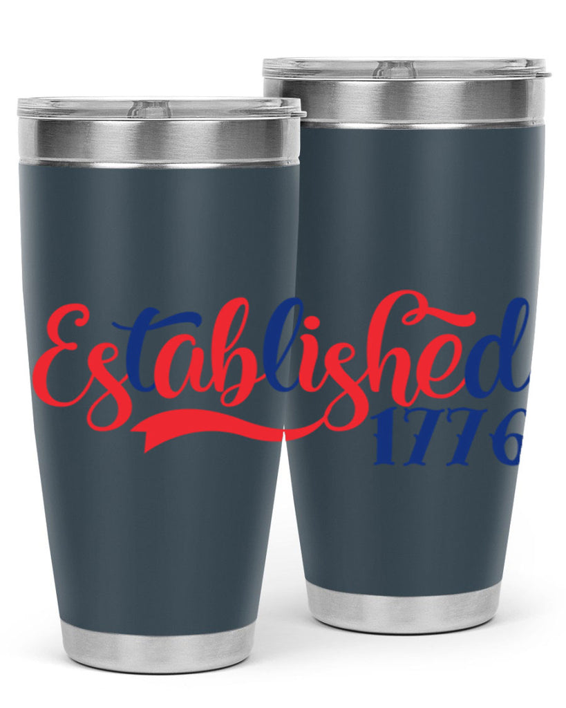 established Style 46#- Fourt Of July- Tumbler