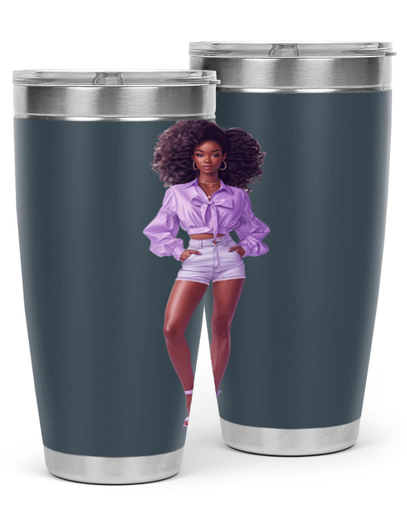 fashion girl in lavender 61#- fashion- Cotton Tank