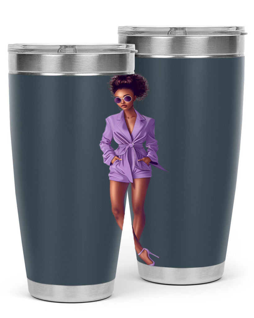 fashion girl in lavender 63#- fashion- Cotton Tank