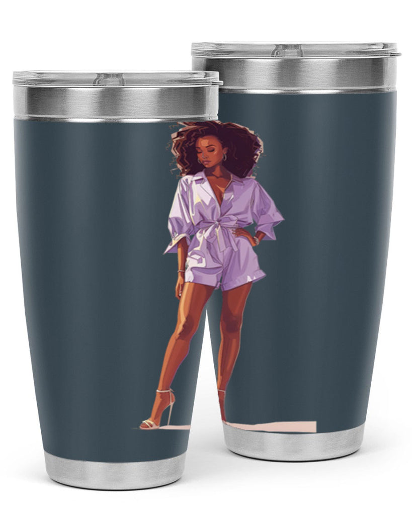 fashion girl in lavender 70#- fashion- Cotton Tank