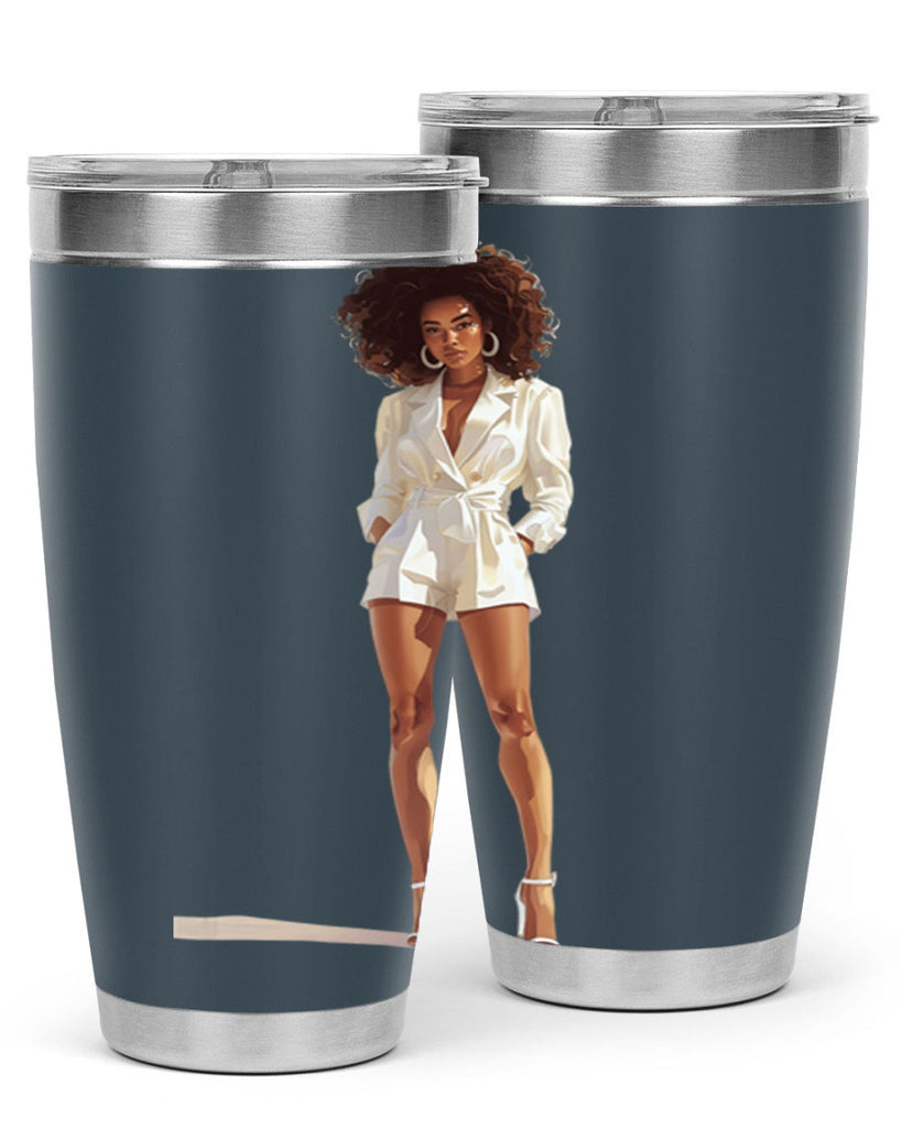fashion girl in white 74#- fashion- Cotton Tank