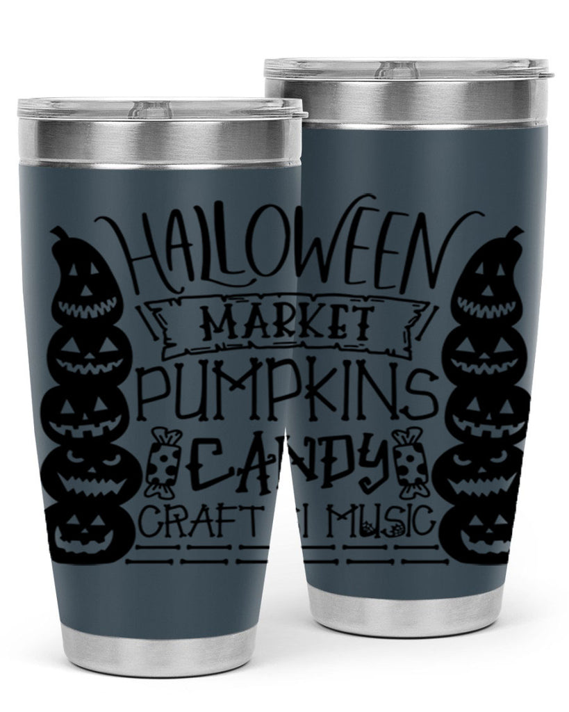 halloween market pumpkins candy 73#- halloween- Tumbler