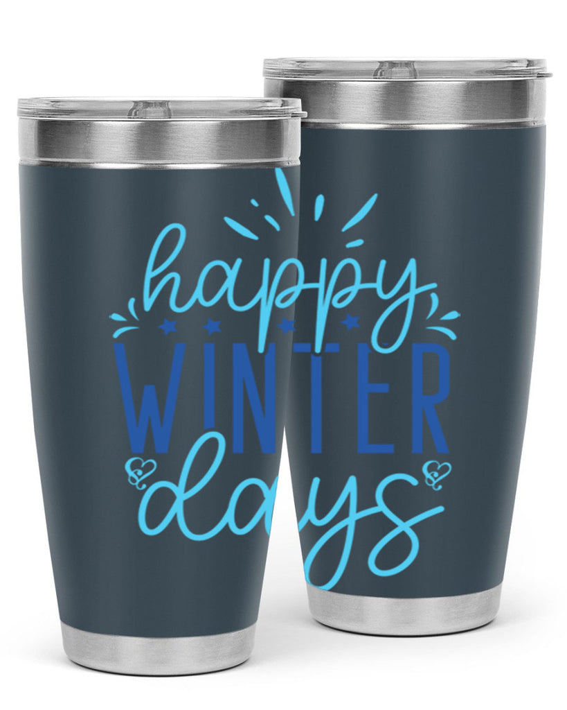 happy winter days 121#- winter- Tumbler