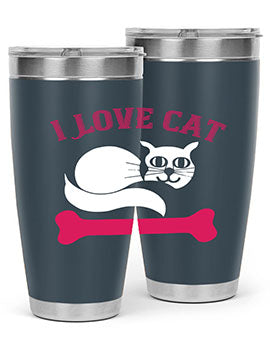 i love cat Style 55#- cat- Tumbler