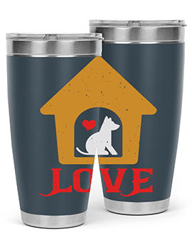 love Style 161#- dog- Tumbler