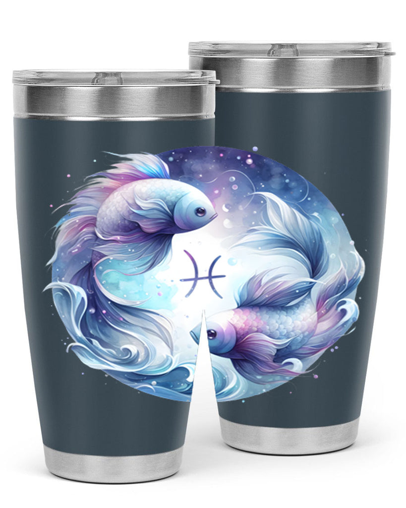 pisces 349#- zodiac- Tumbler