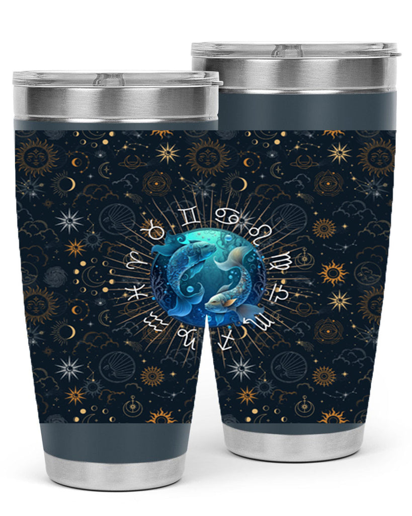 pisces Straight 366#- zodiac- Tumbler