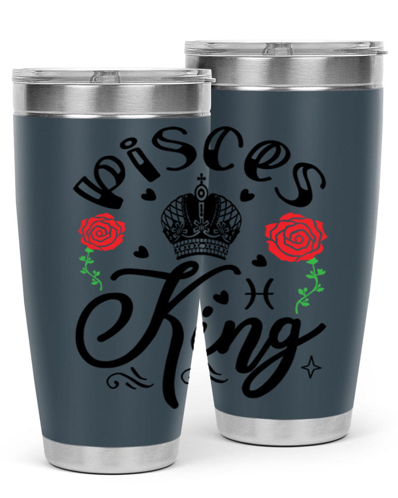pisces king 375#- zodiac- Tumbler