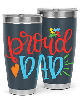 proud dad Style 36#- autism- Tumbler