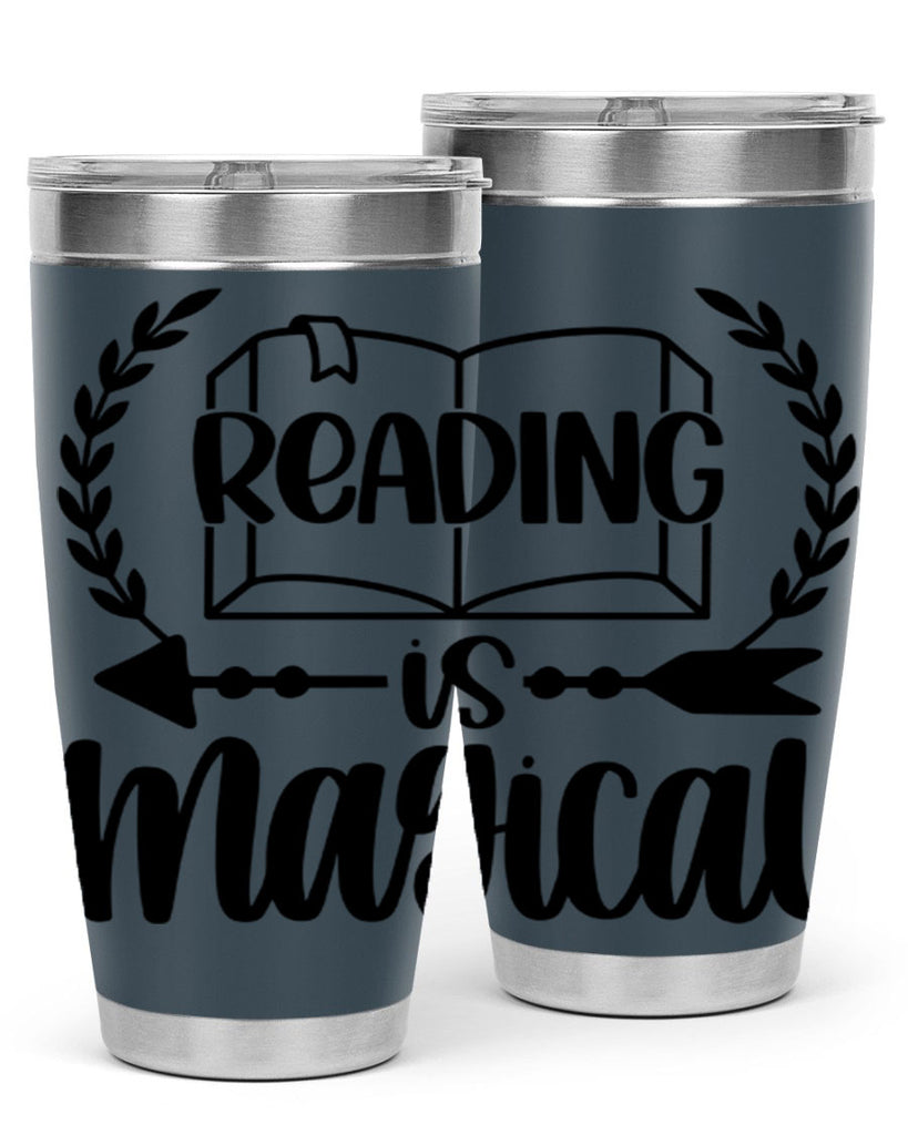 reading is magical 30#- reading- Tumbler